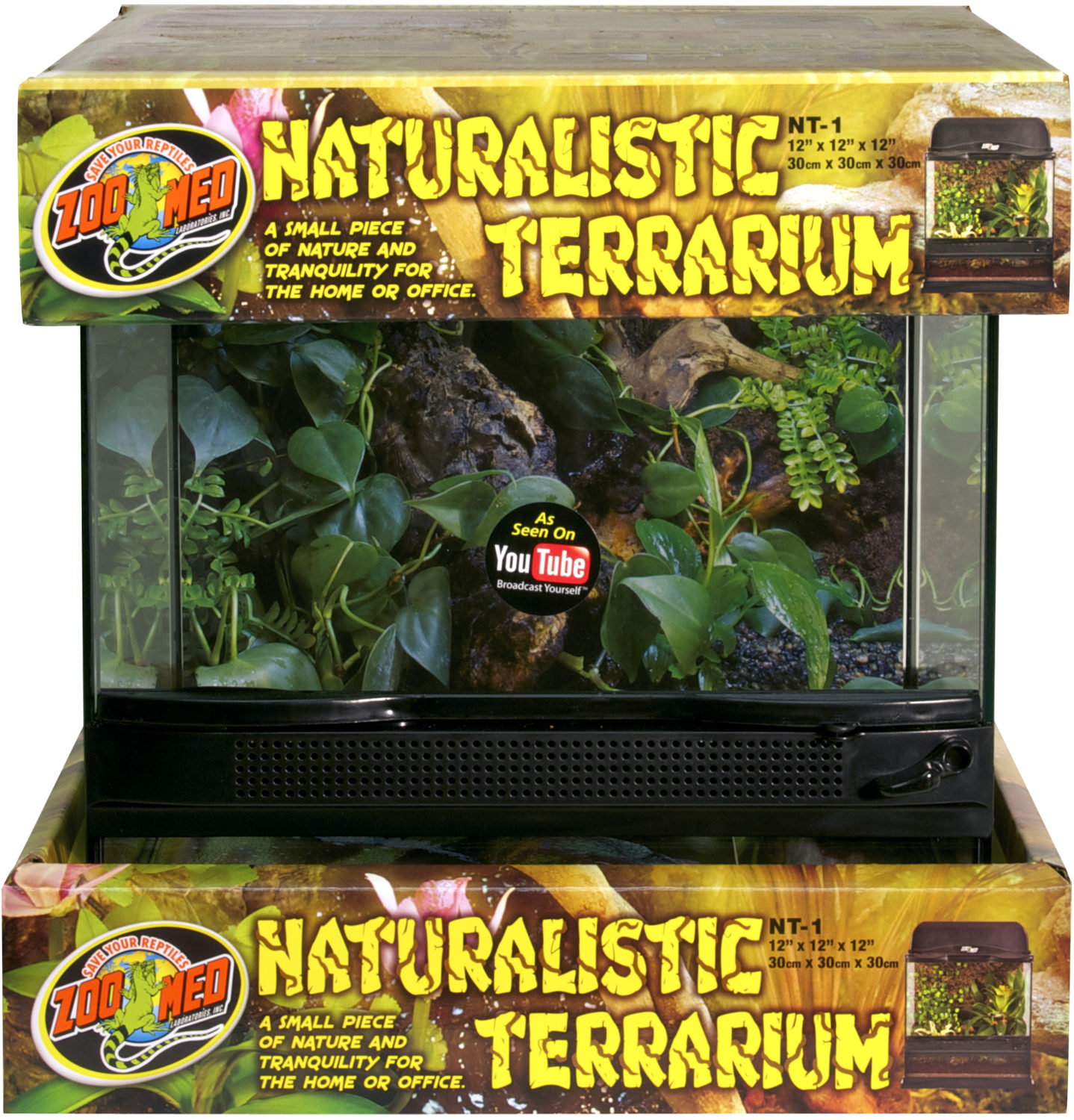 740048- NT-1E Terariu naturalist 30 × 30 × 30 cm - Imagine 1